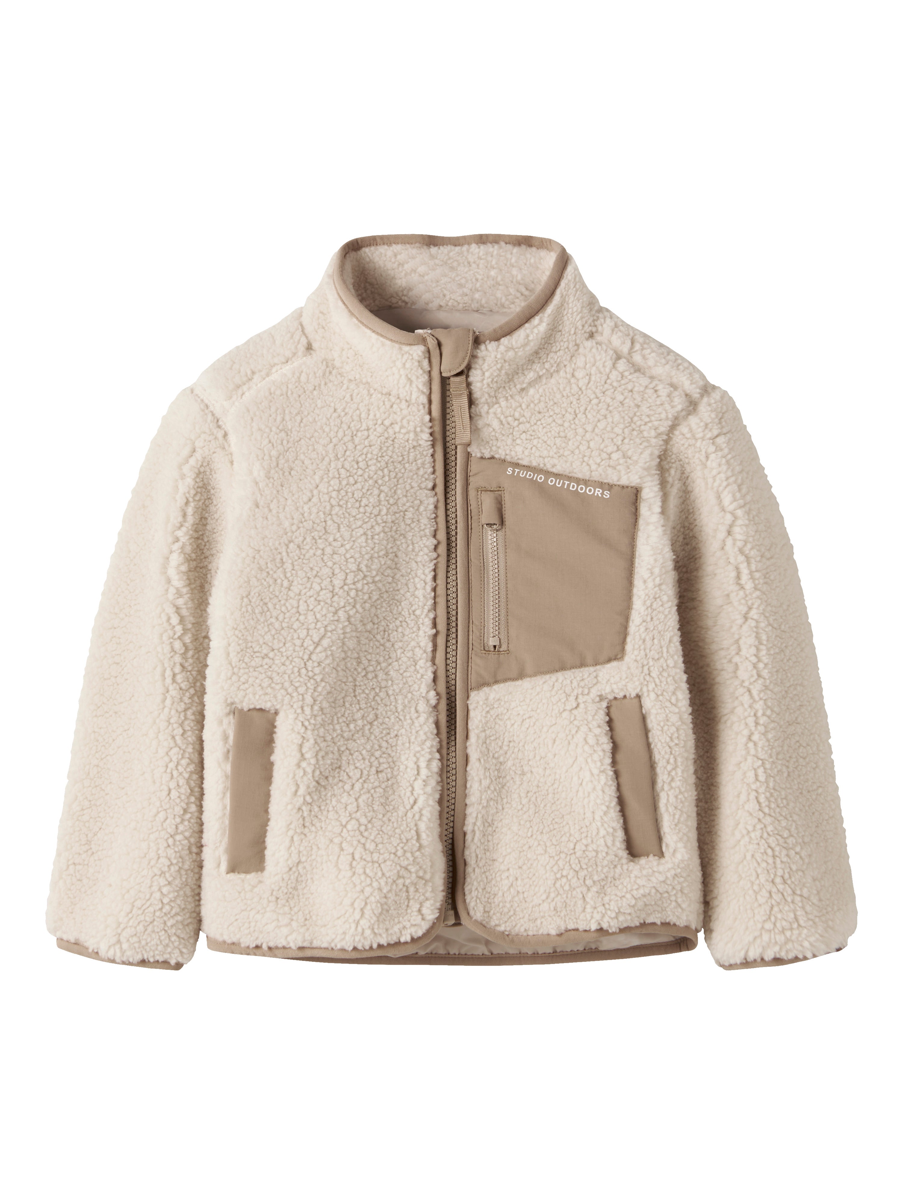 Name It Mattia - Sherpa Jacket - Moonbeam