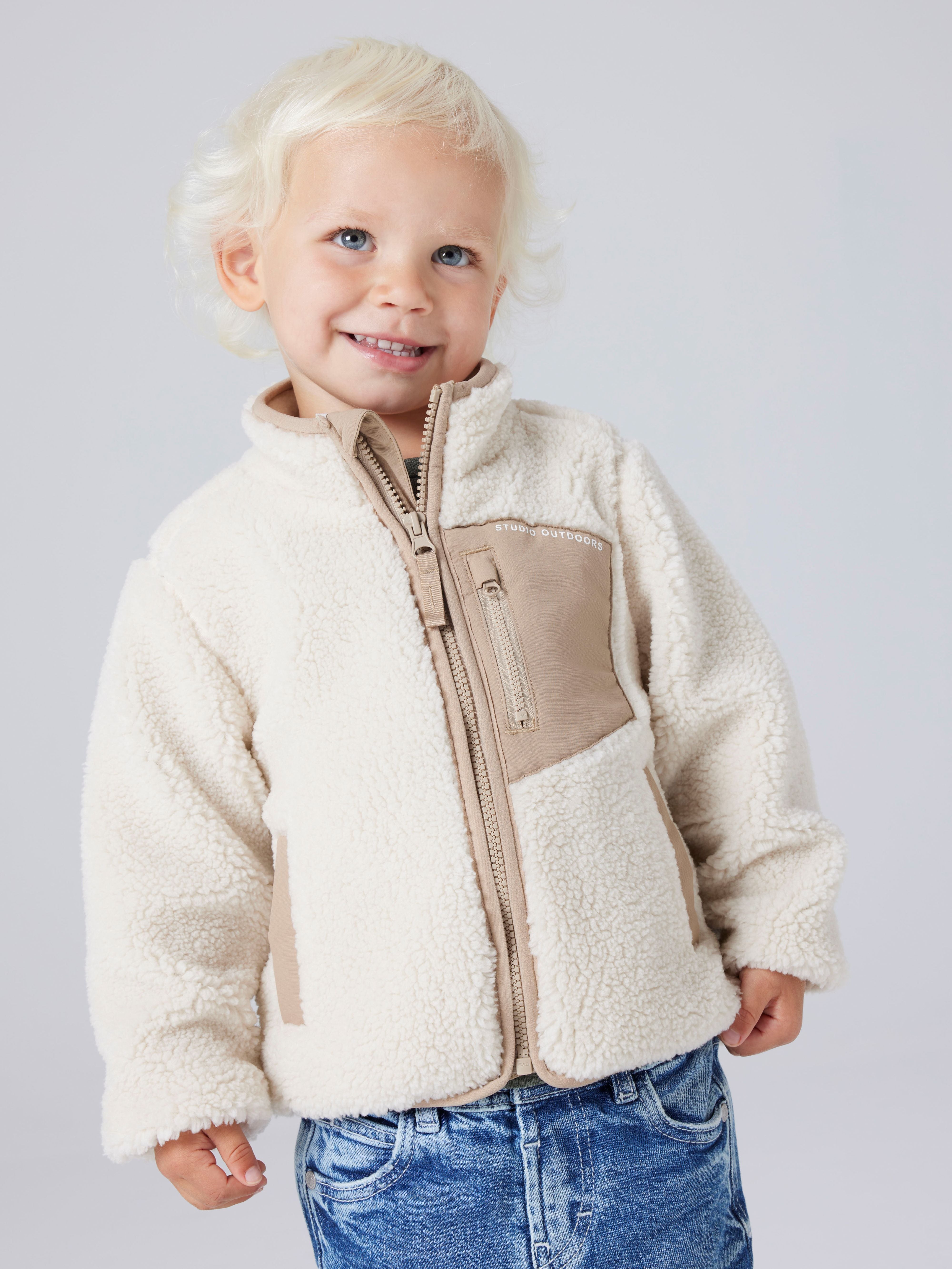 Name It Mattia - Sherpa Jacket - Moonbeam