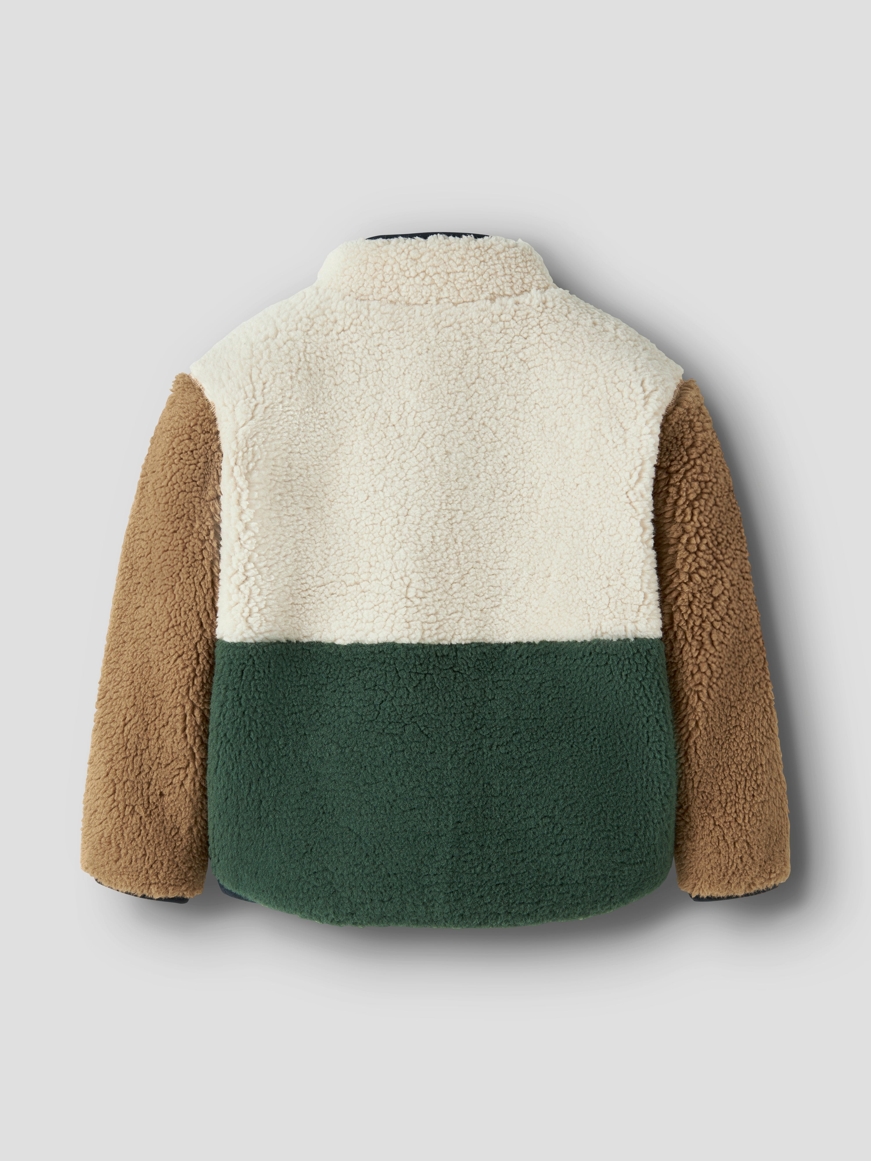 Name It - Macey Teddy Jacket Block NOOS - Jungle Green
