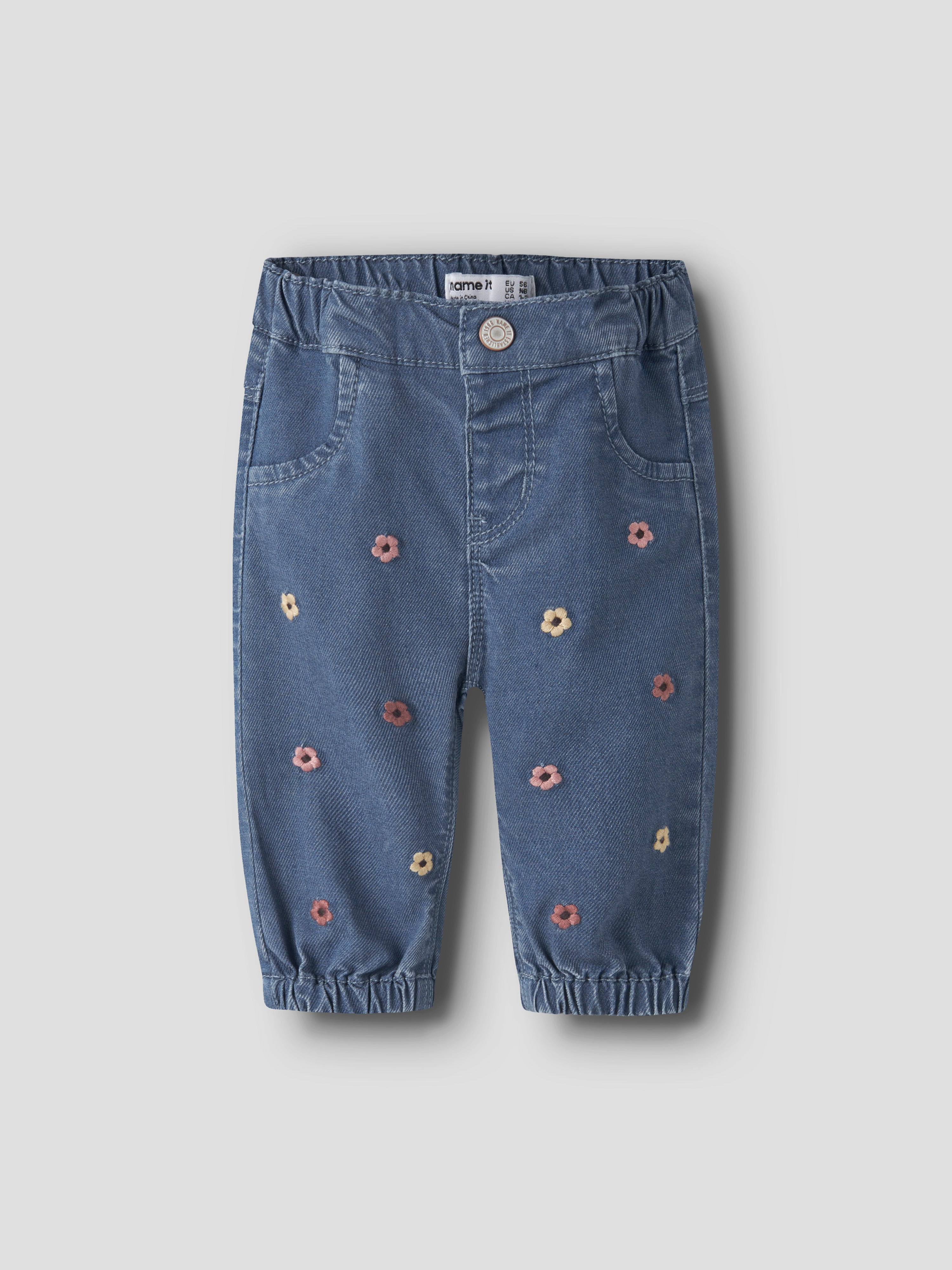 Name It - Rose Mom R Emb Jeans - Soft Denim / EMB