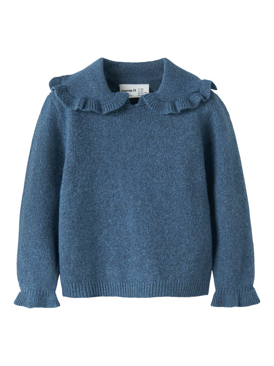 Name It Kirstena - LS Knit - Vintage Indigo