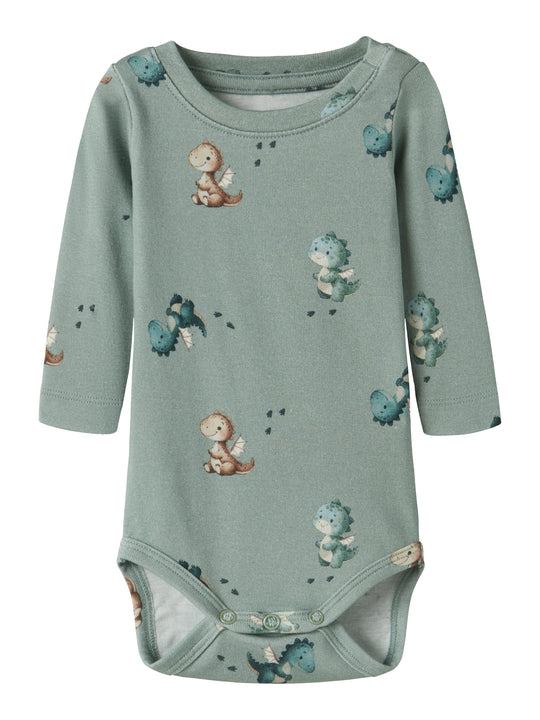 Name It Karlos - LS Body - Green Milieu