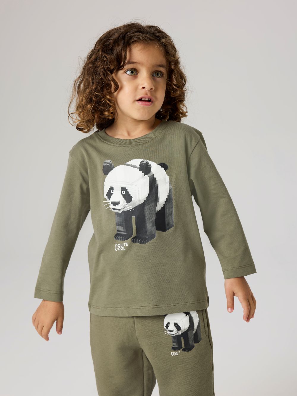 Name It Salan LS Top - Dusty Olive