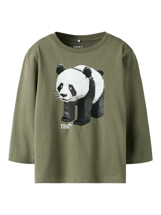 Name It Salan LS Top - Dusty Olive