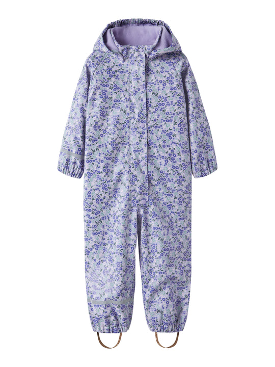 Name It Dry10 Rain Set - Fleece AOP - Lavender