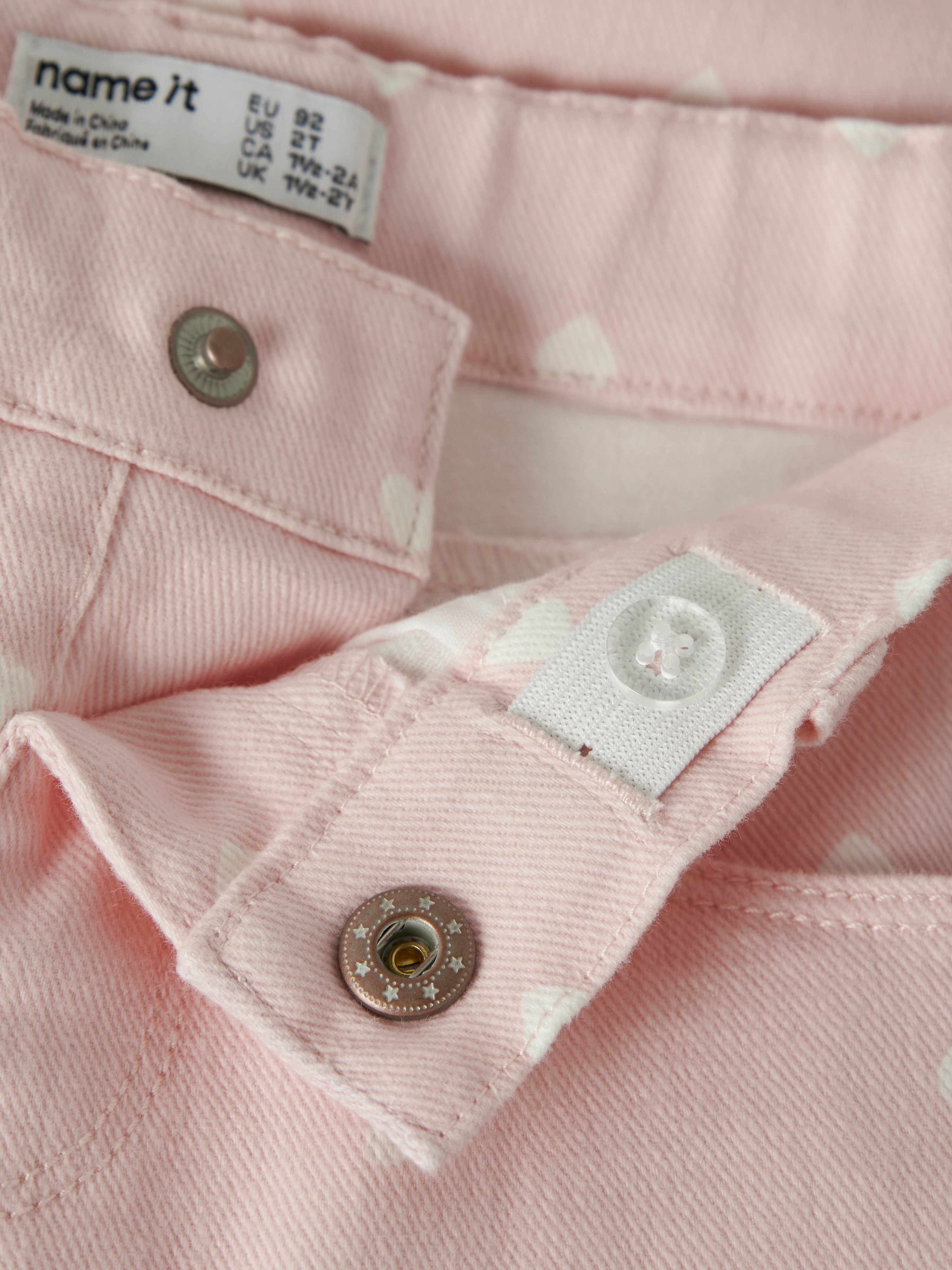 Name It Bella - Mom Twill Pants - Lotus/Hearts
