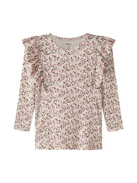 Name It Lianna - LS Top - Antique White