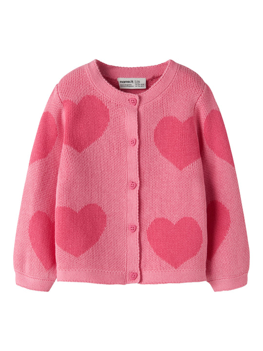 Name It Lianax - LS Knis Cardigan - Flowering Ginger