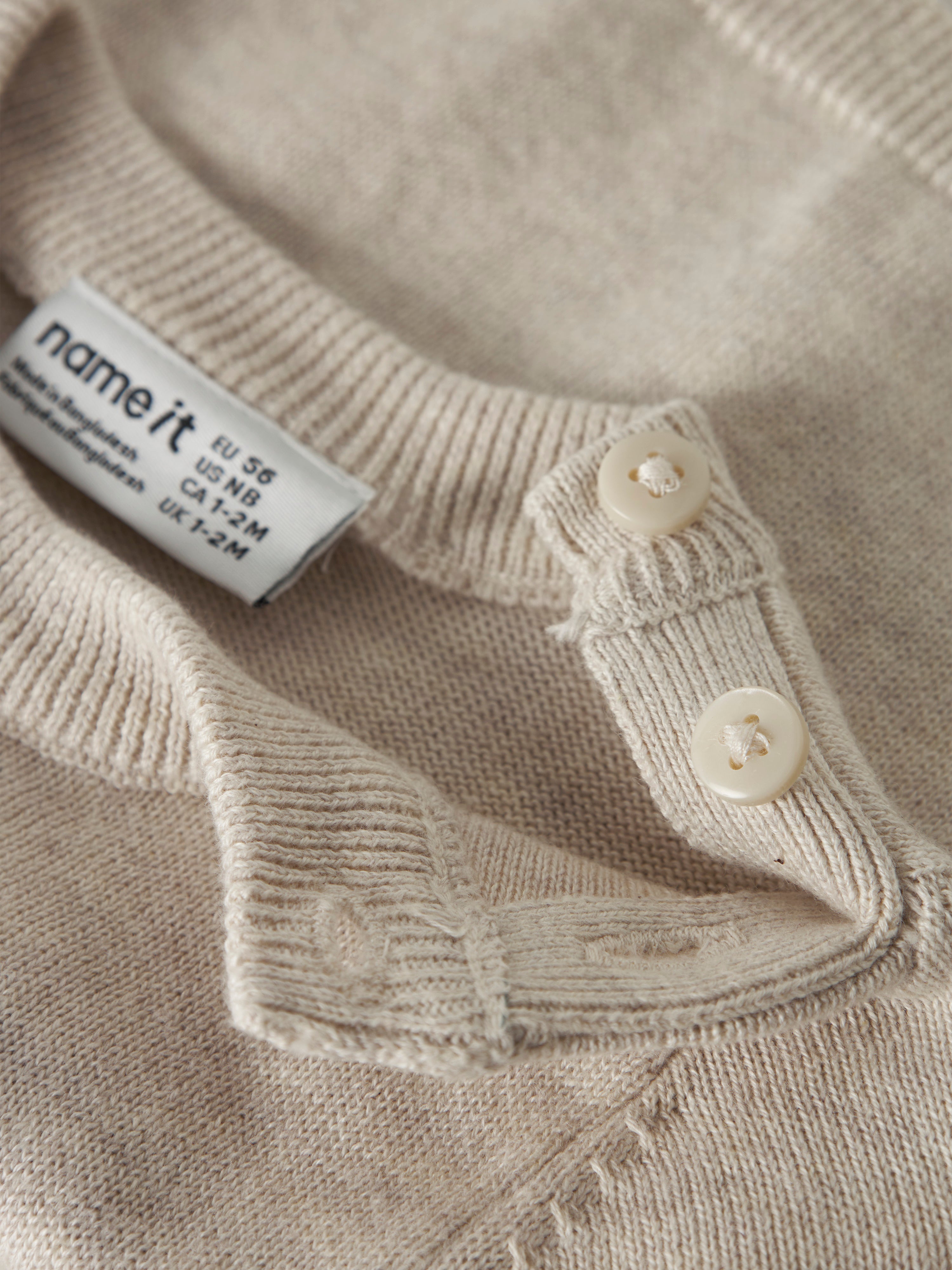 Name It Ligan - LS Knit - Peyote Melange
