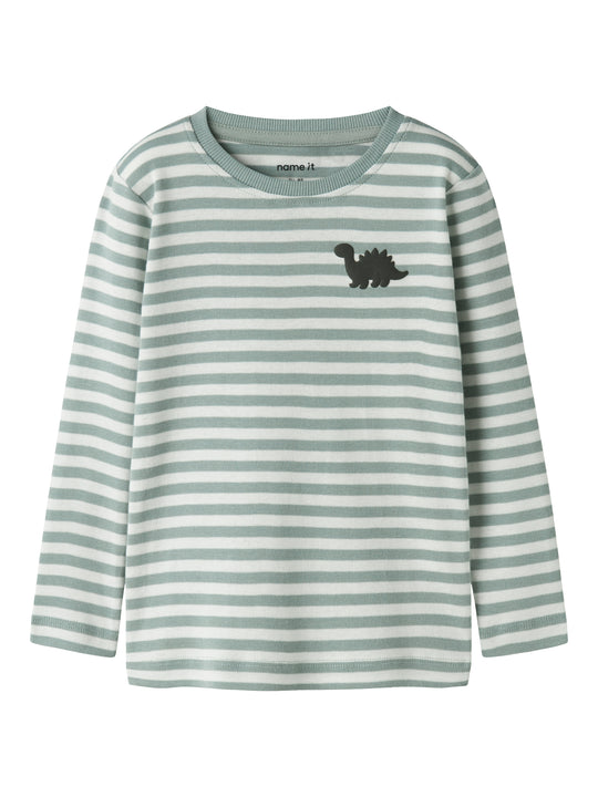 Name It Villy - LS Slim Top - Green Milieu