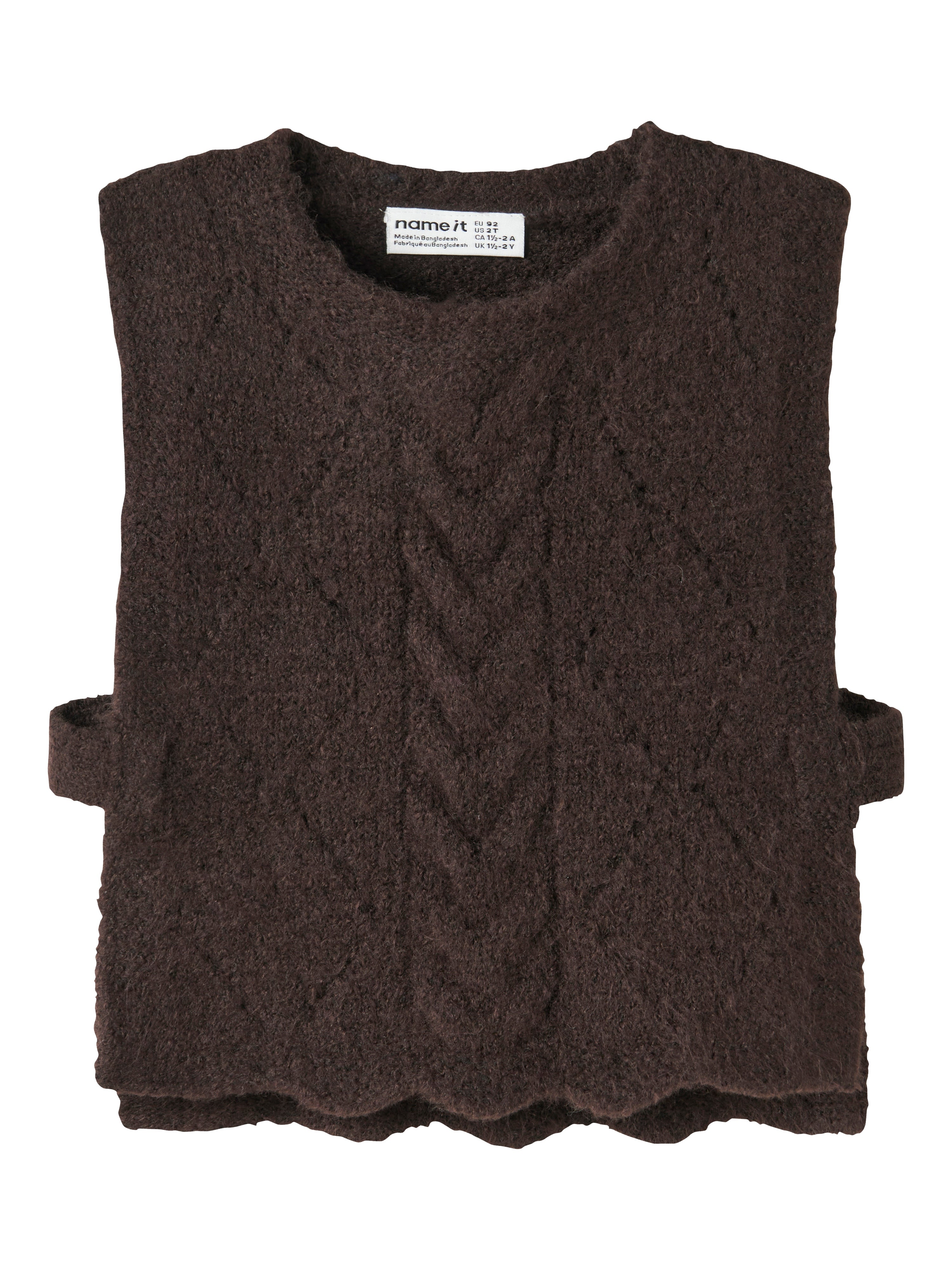 Name It - Lea Knit Vest - Chocolate Plum