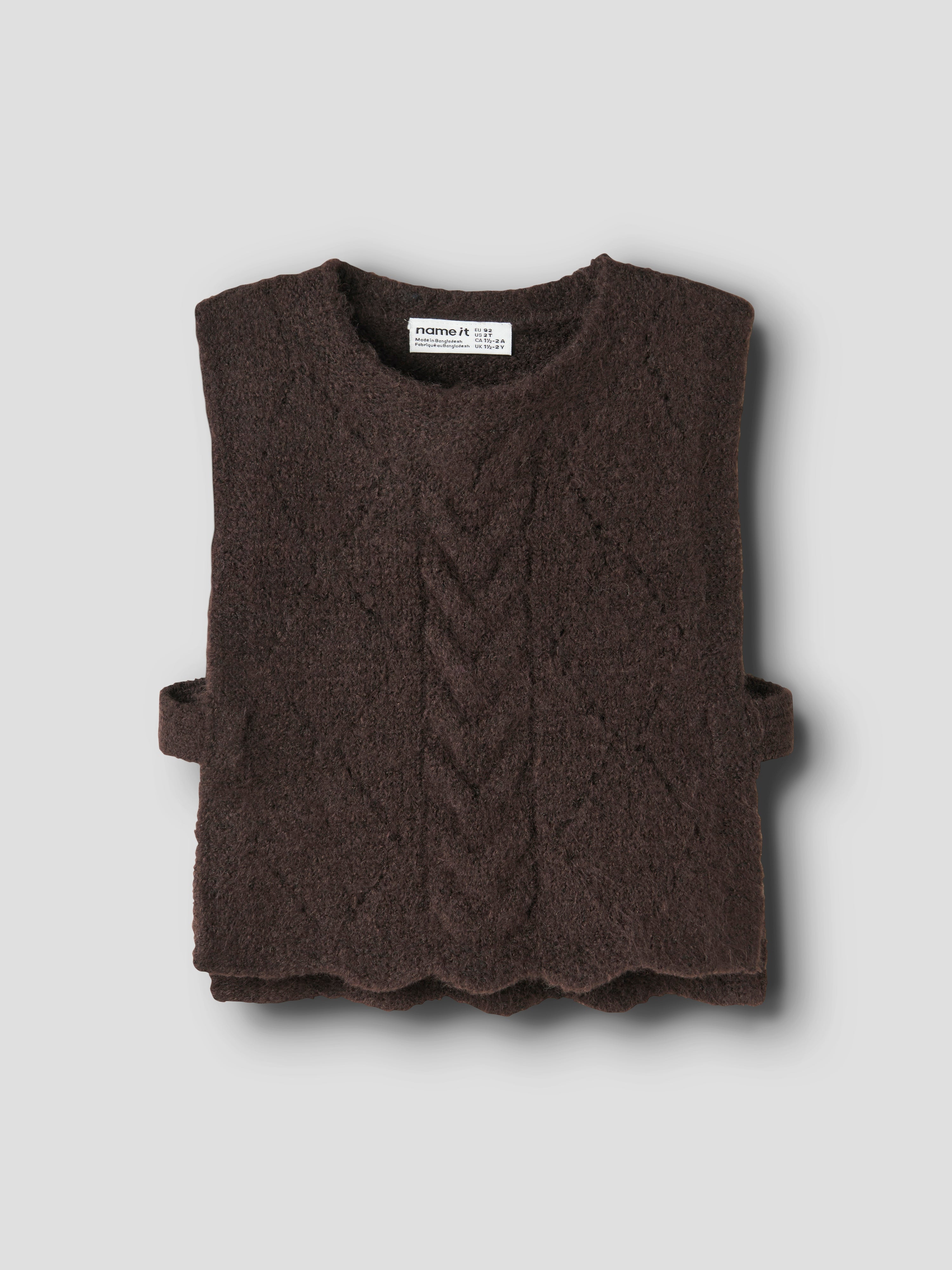 Name It - Lea Knit Vest - Chocolate Plum