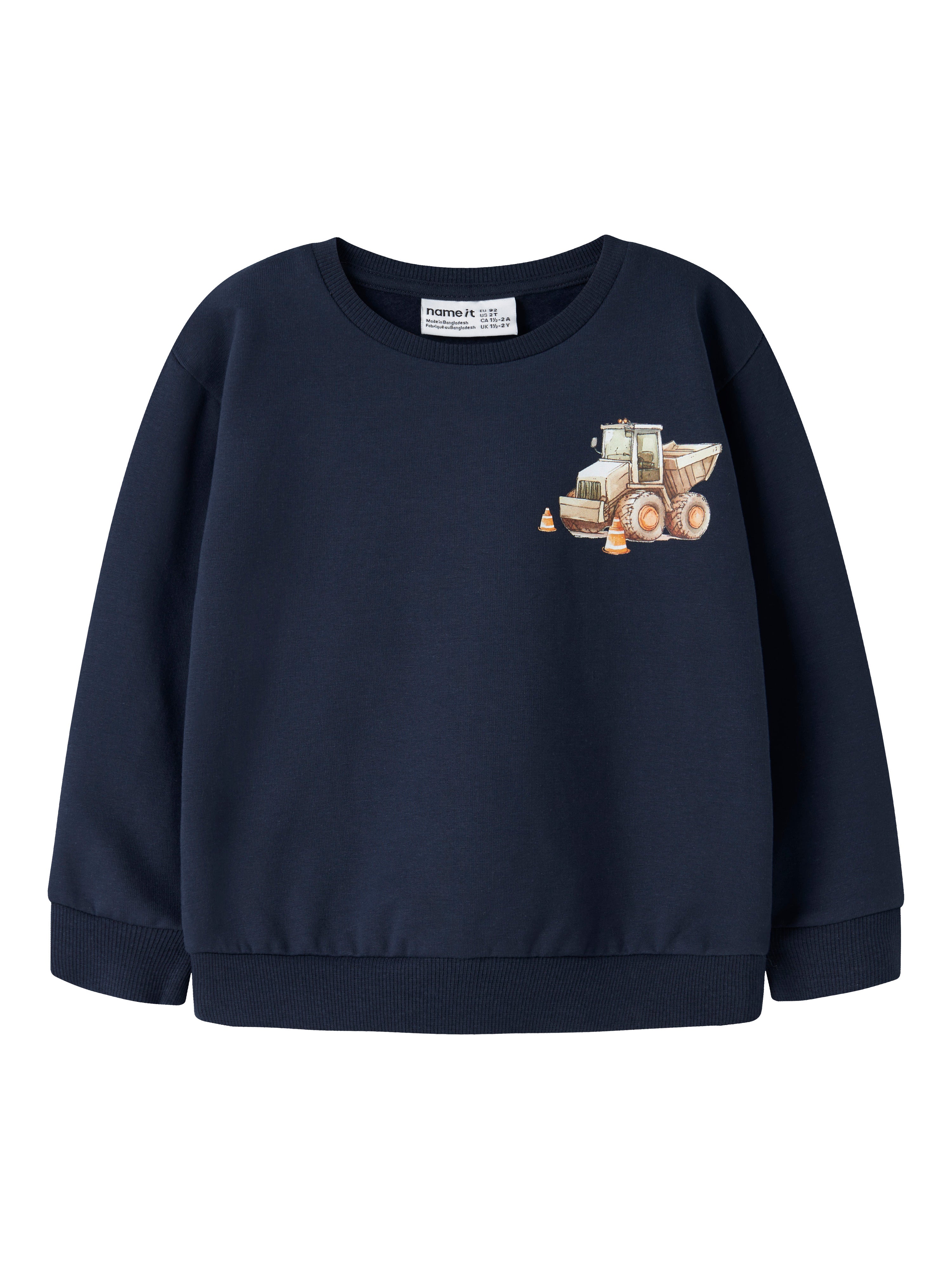 Name It - Nelson LS NReg Sweat - Navy Blazer