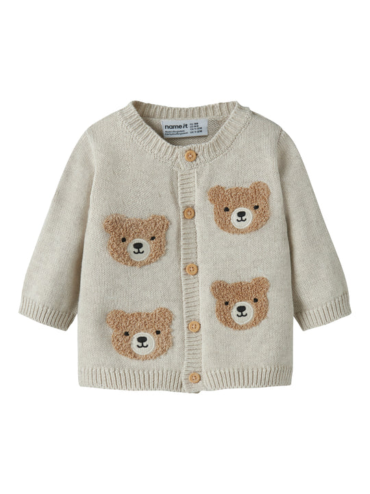 Name It Obase - LS Knit Cardigan - Peyote Melange