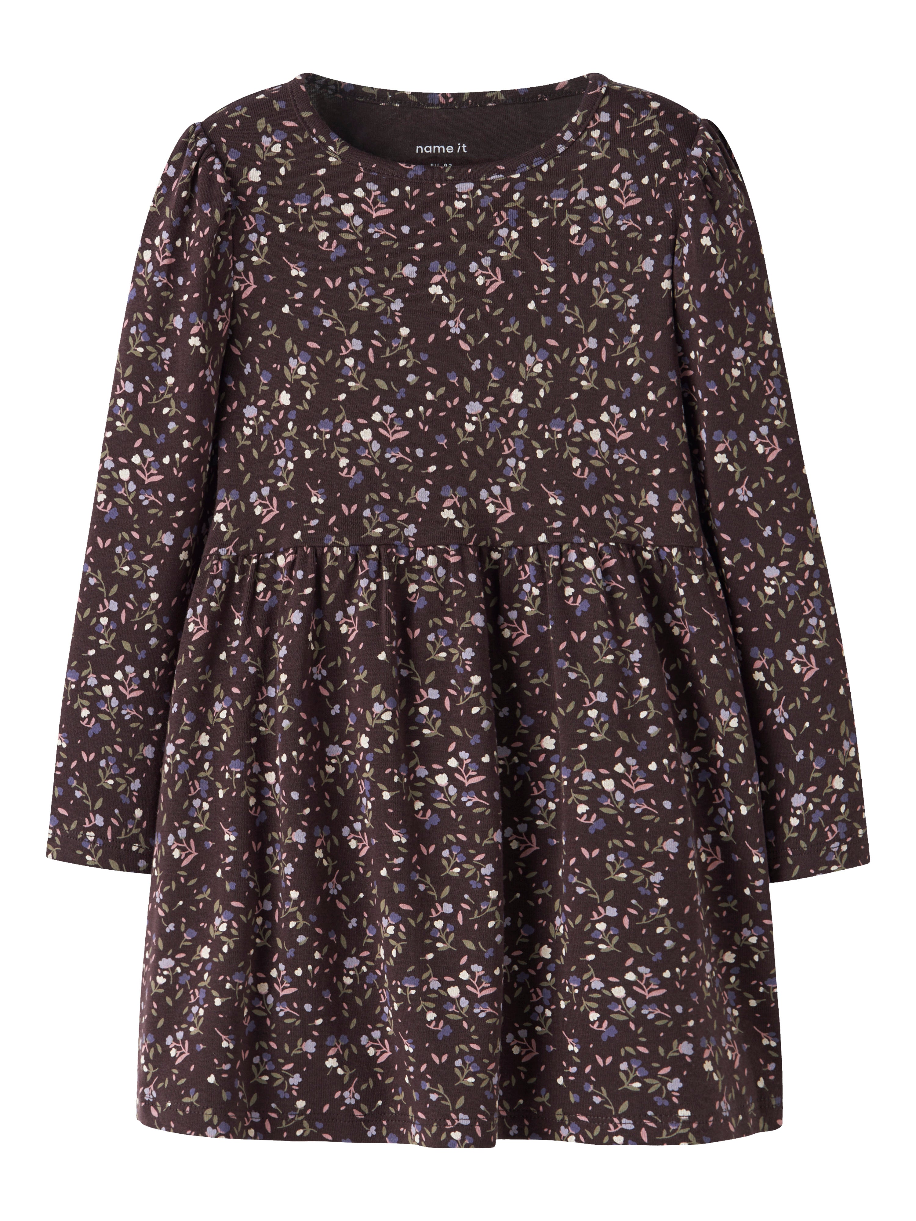Name It Oceana - LS Dress - Chocolate Plum
