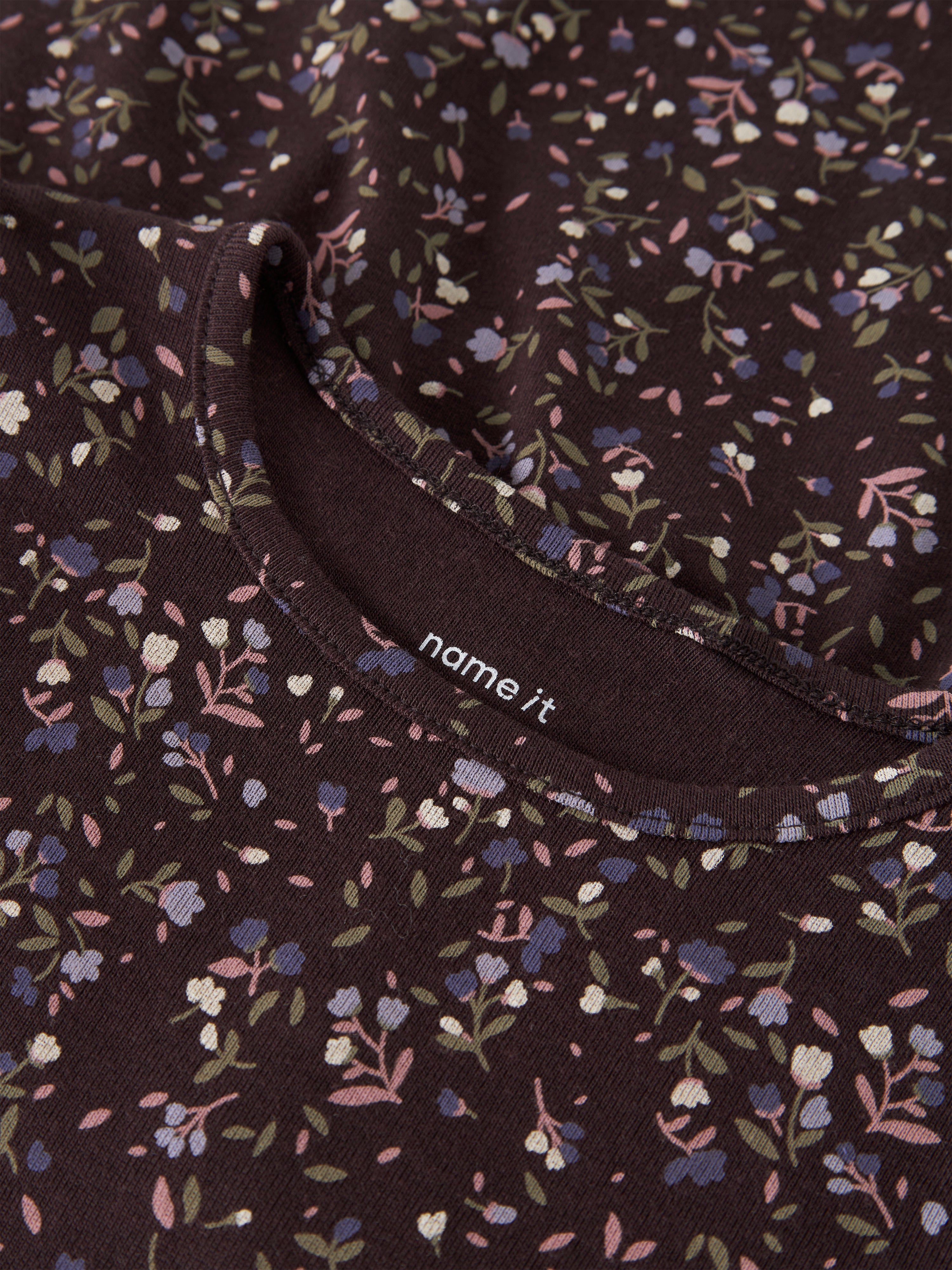 Name It Oceana - LS Dress - Chocolate Plum