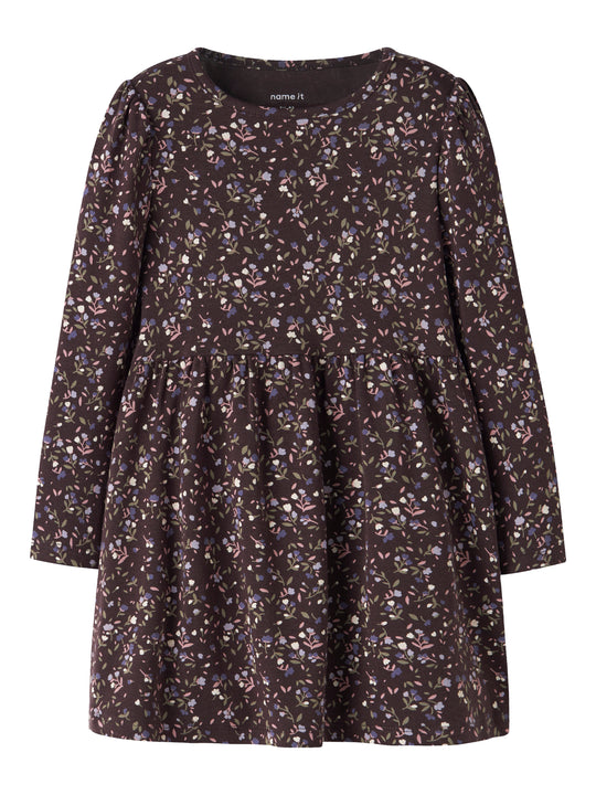 Name It Oceana - LS Dress - Chocolate Plum