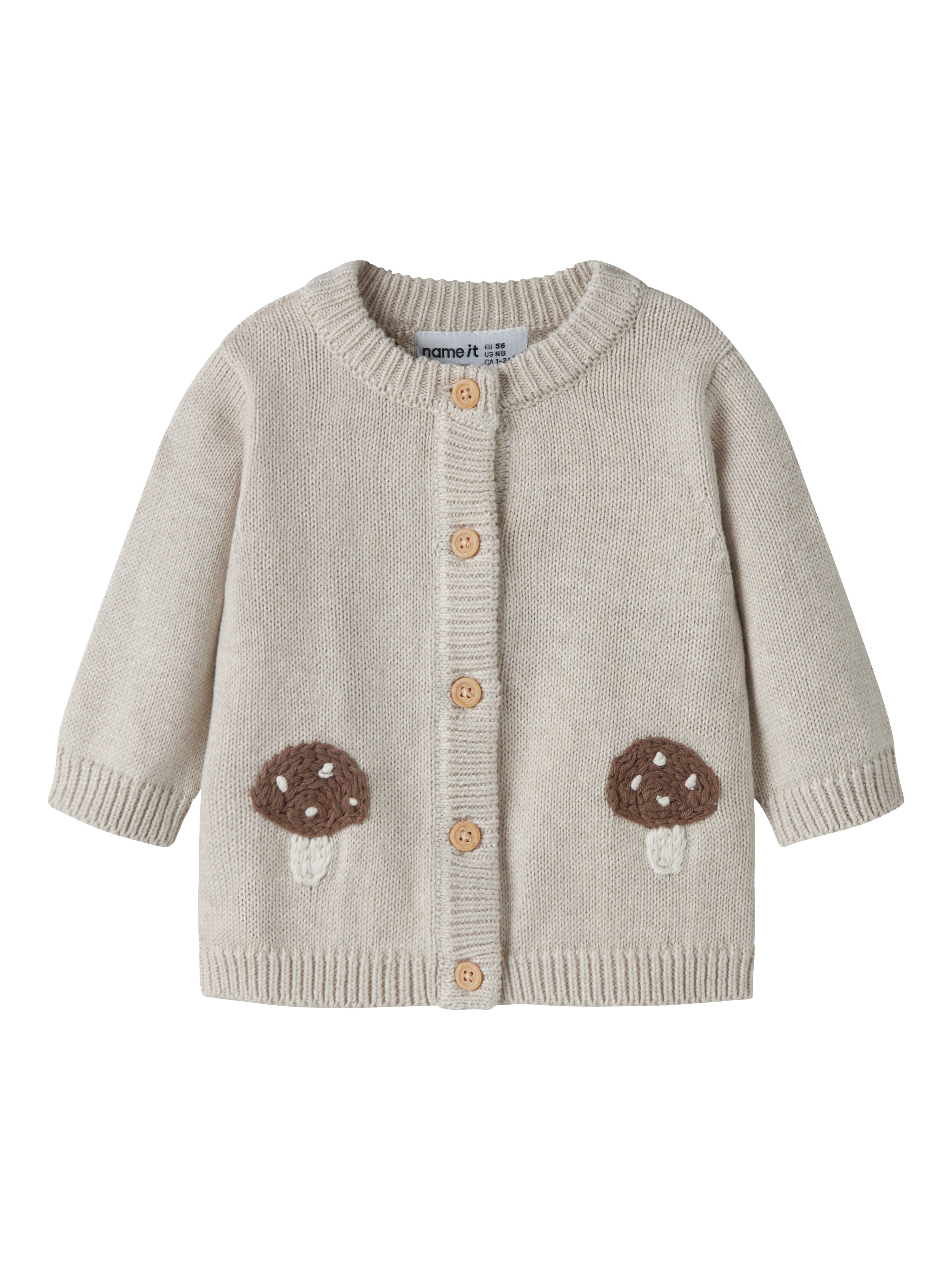 Name It Otelia - LS Knit Cardigan - Peyote Melange