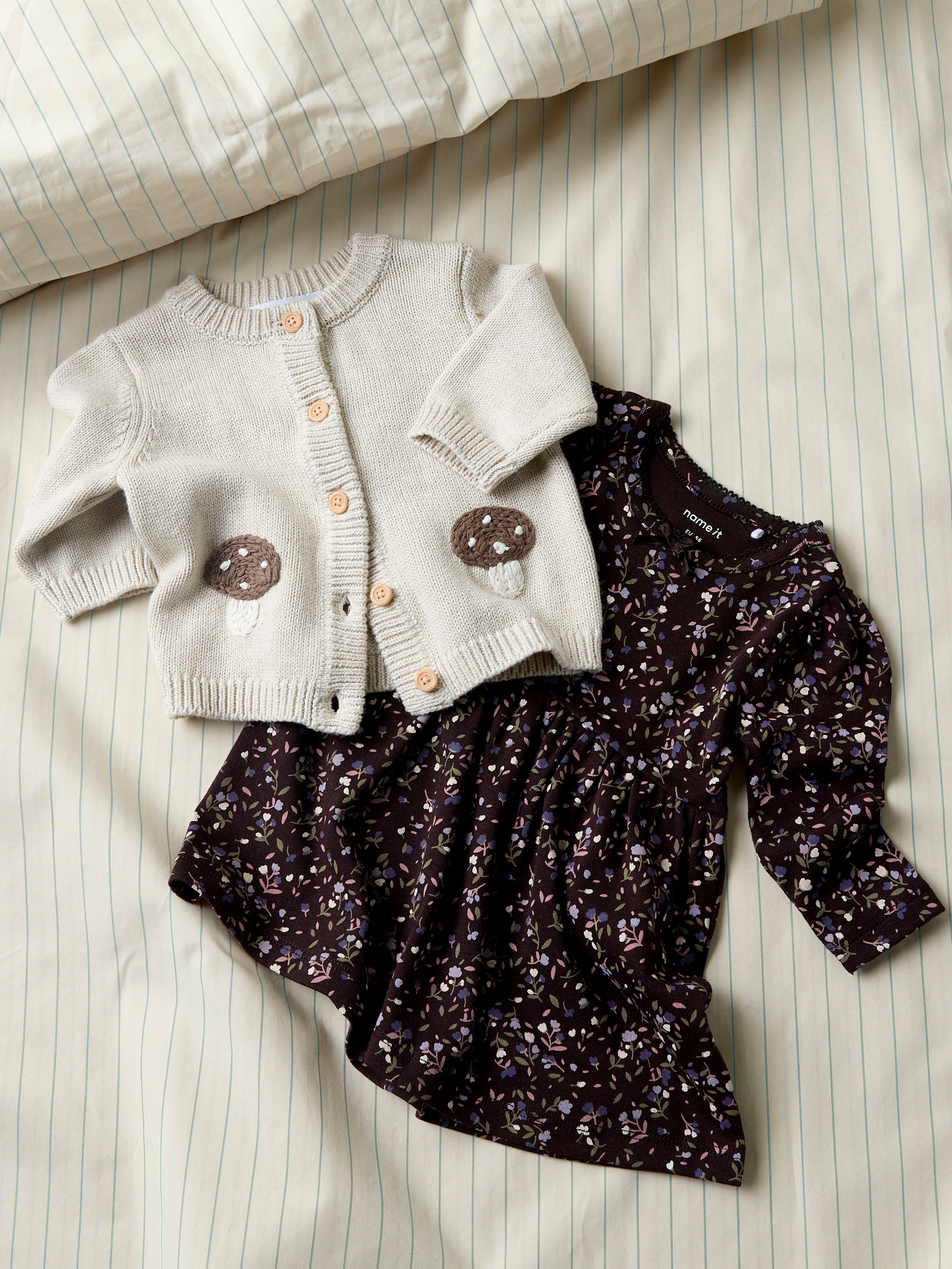 Name It Otelia - LS Knit Cardigan - Peyote Melange