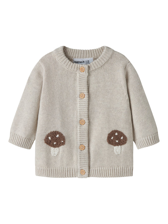 Name It Otelia - LS Knit Cardigan - Peyote Melange
