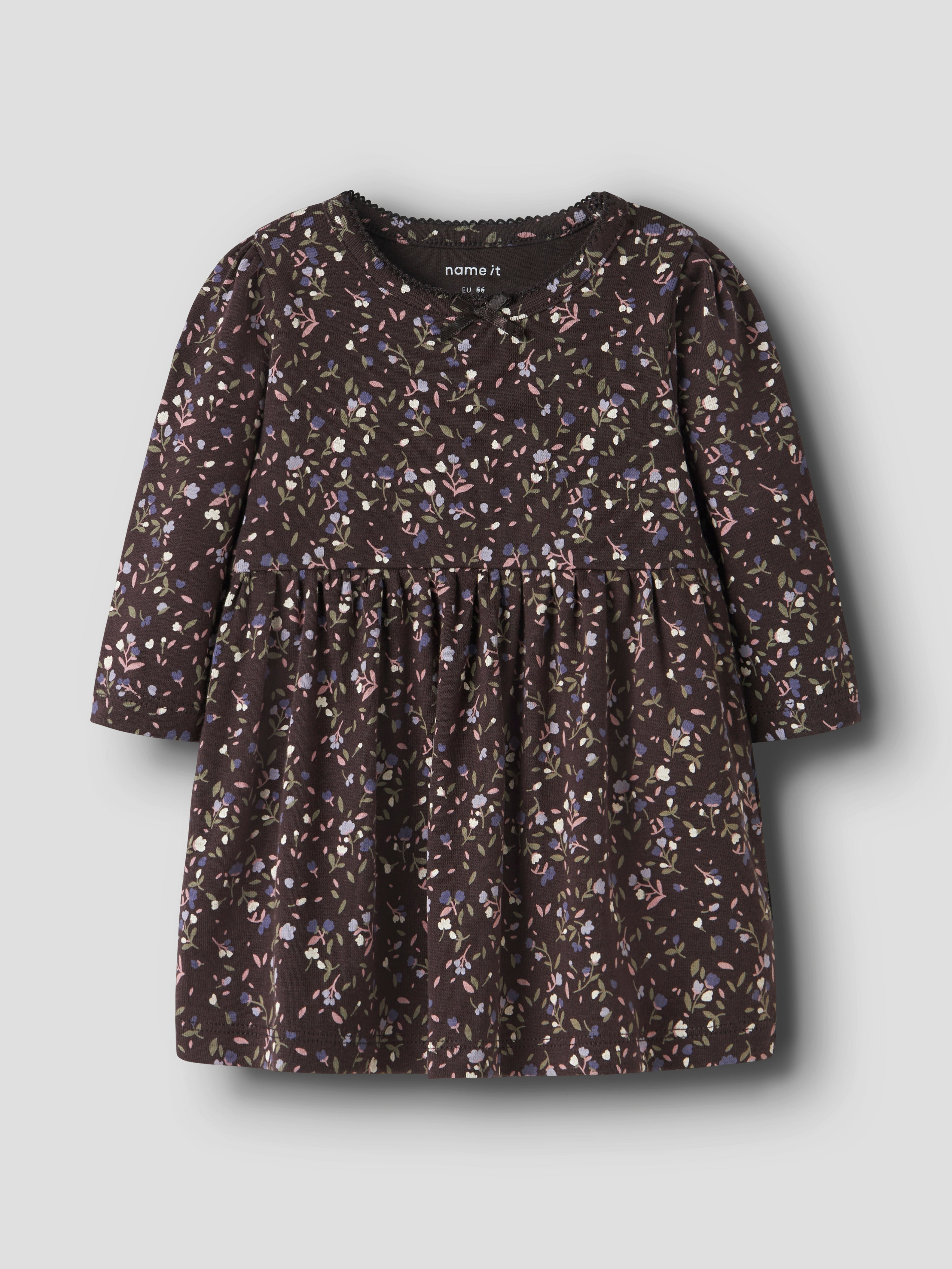 Name It Oceana- LS Dress - Chocolate Plum