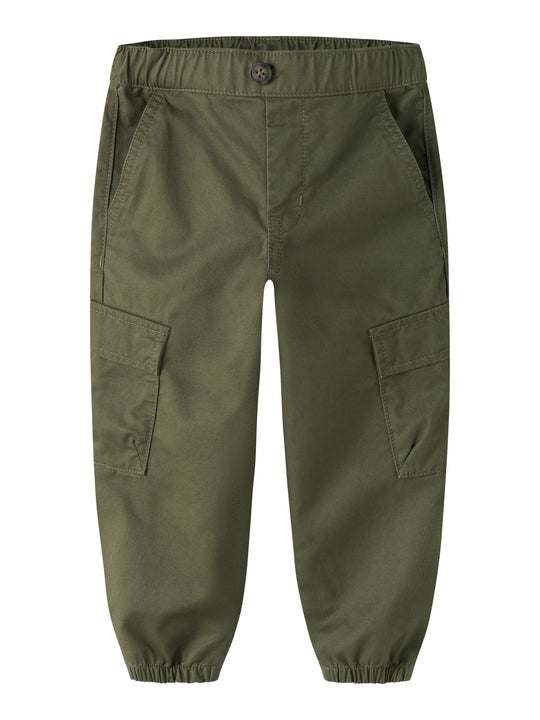 Name It Ben - Barrel R Twi Pant - Olive Night