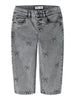 Name It Bella - Mom Shaped Jeans NOOS - Light Grey Denim/Bow