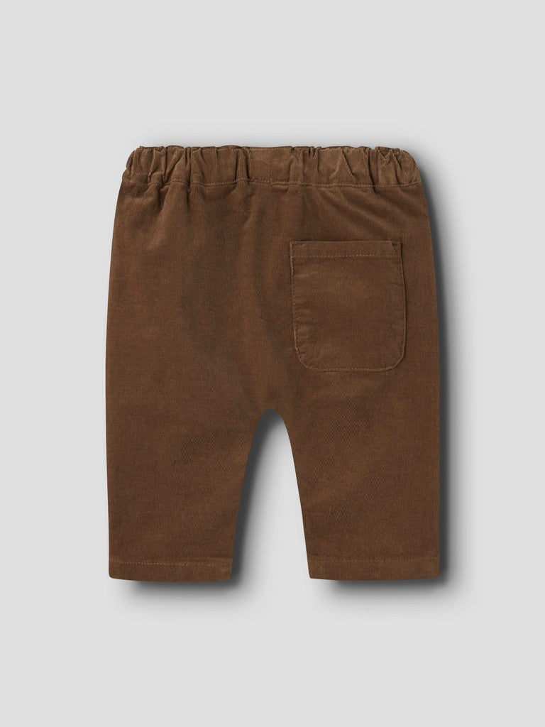 Name It Ben - Bow Tapered Cord Pant 9210 - Sepia