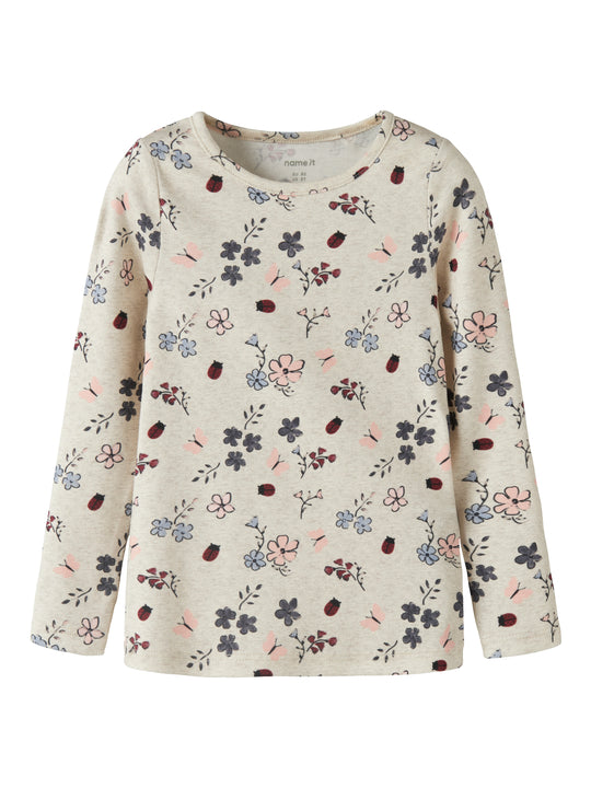 Name It Kamelia - LS Top - Peyote Melange