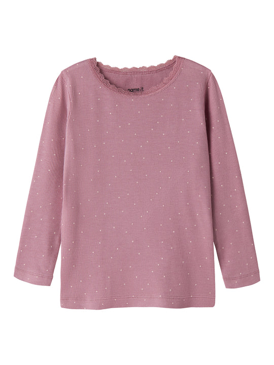 Name It Lardia - LS Slim Top - Lilas
