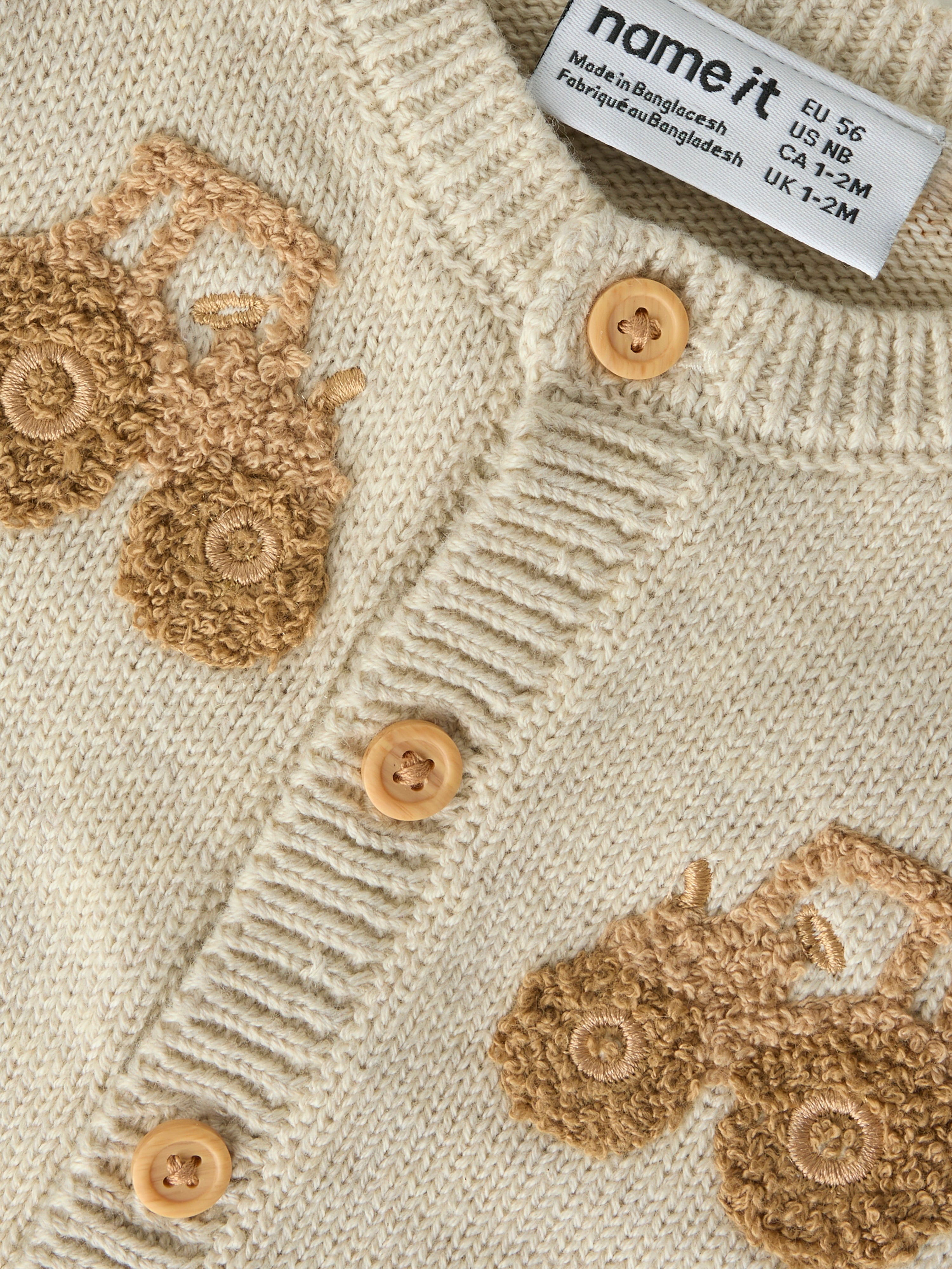 Name It London - LS Knit Cardigan - Peyote Melange