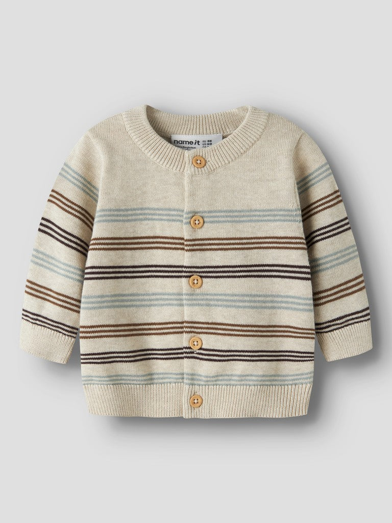 Name It Ronnys - LS Knit Cardigan - Peyote Melange