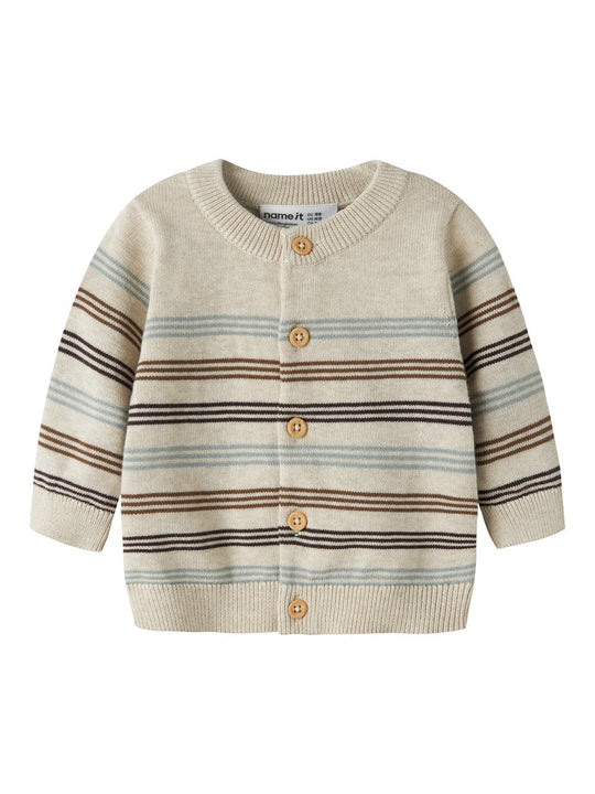 Name It Ronnys - LS Knit Cardigan - Peyote Melange