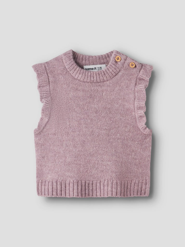 Name It Rosely - Knit Slipover - Mauve Shadows