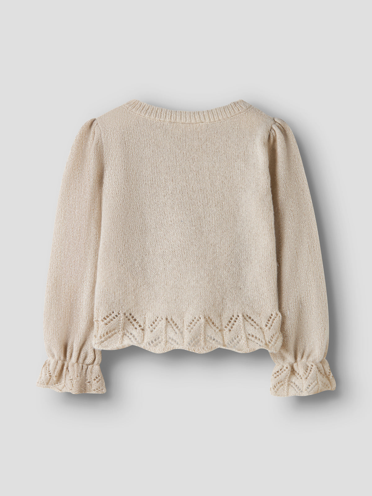 Name It Ruel - LS Knit - Peyote Melange / Silver Lurex