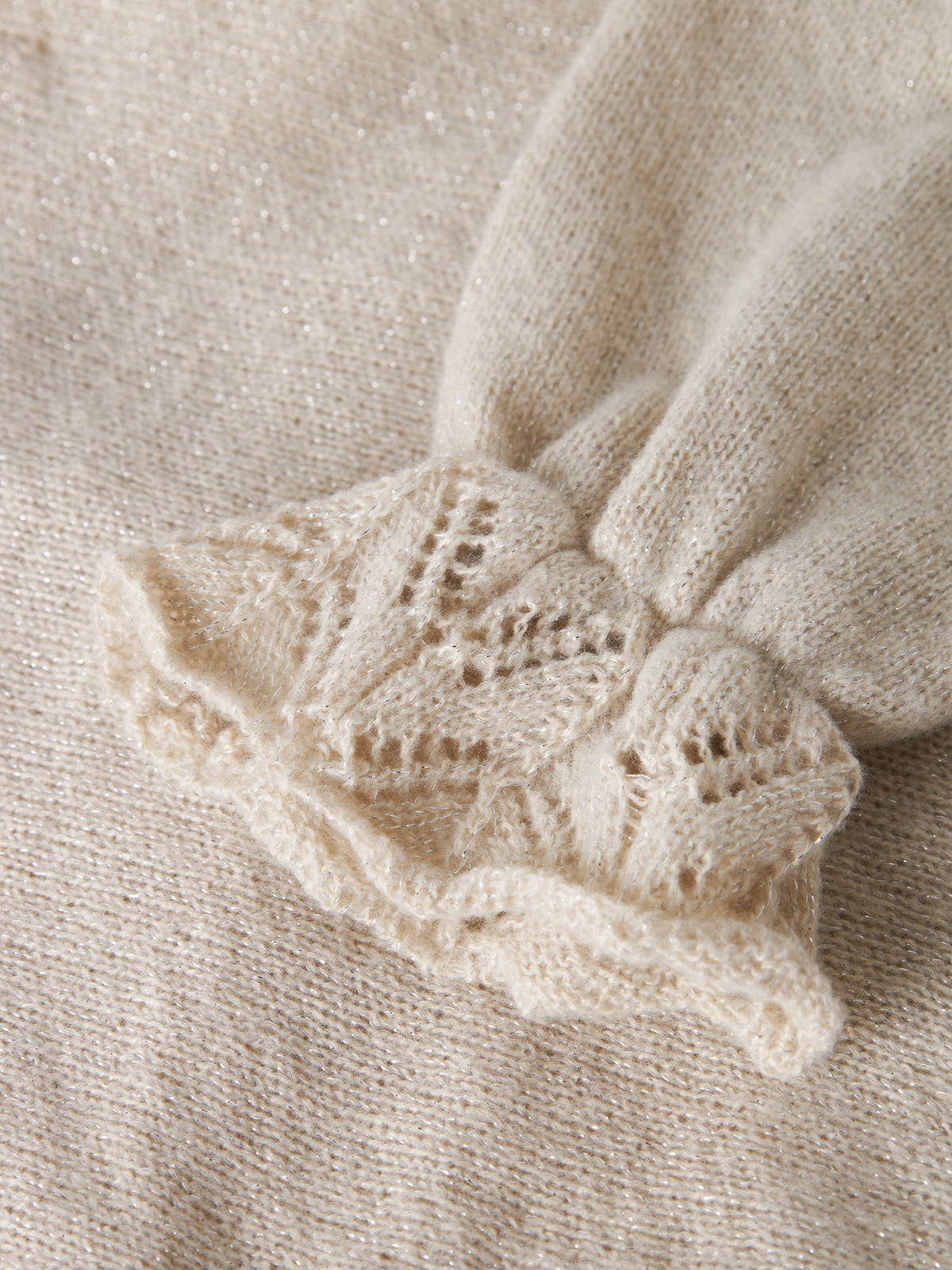 Name It Ruel - LS Knit - Peyote Melange / Silver Lurex
