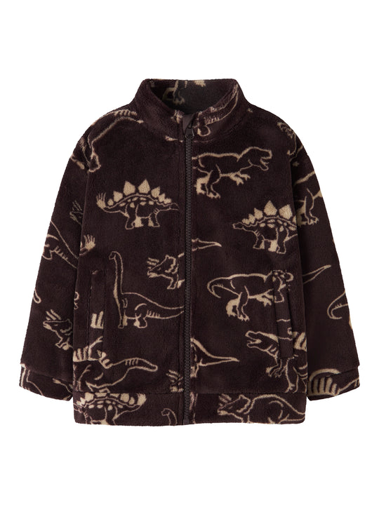 Name It Ricolaj - Teddy Cardigan - Chocolate Plum
