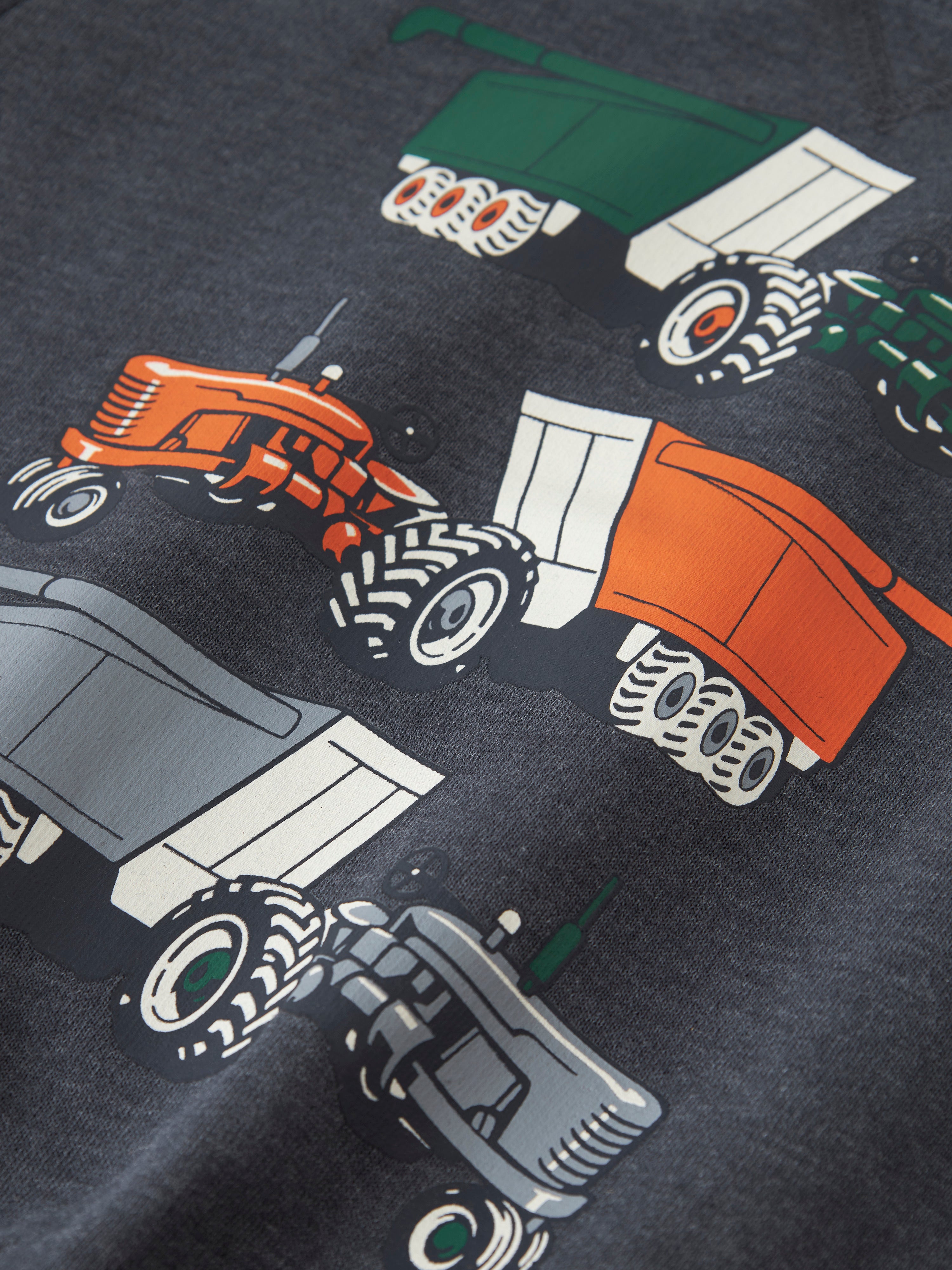 Name It - Vimo LS NREG AOP Sweat BRU - Ombre Blue / Tractors