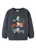 Name It - Vimo LS NREG AOP Sweat BRU - Ombre Blue / Tractors