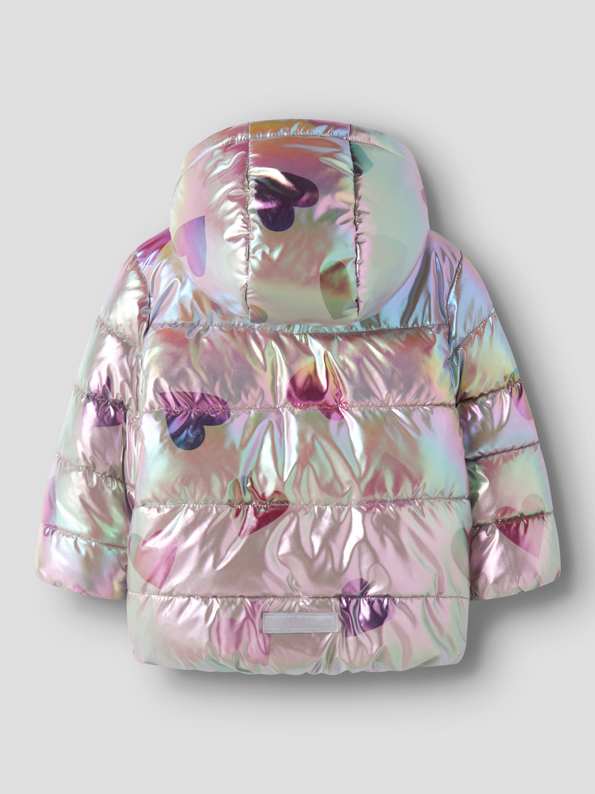 Name It Molina - Puffer Jacket Shiny AOP - Fungi