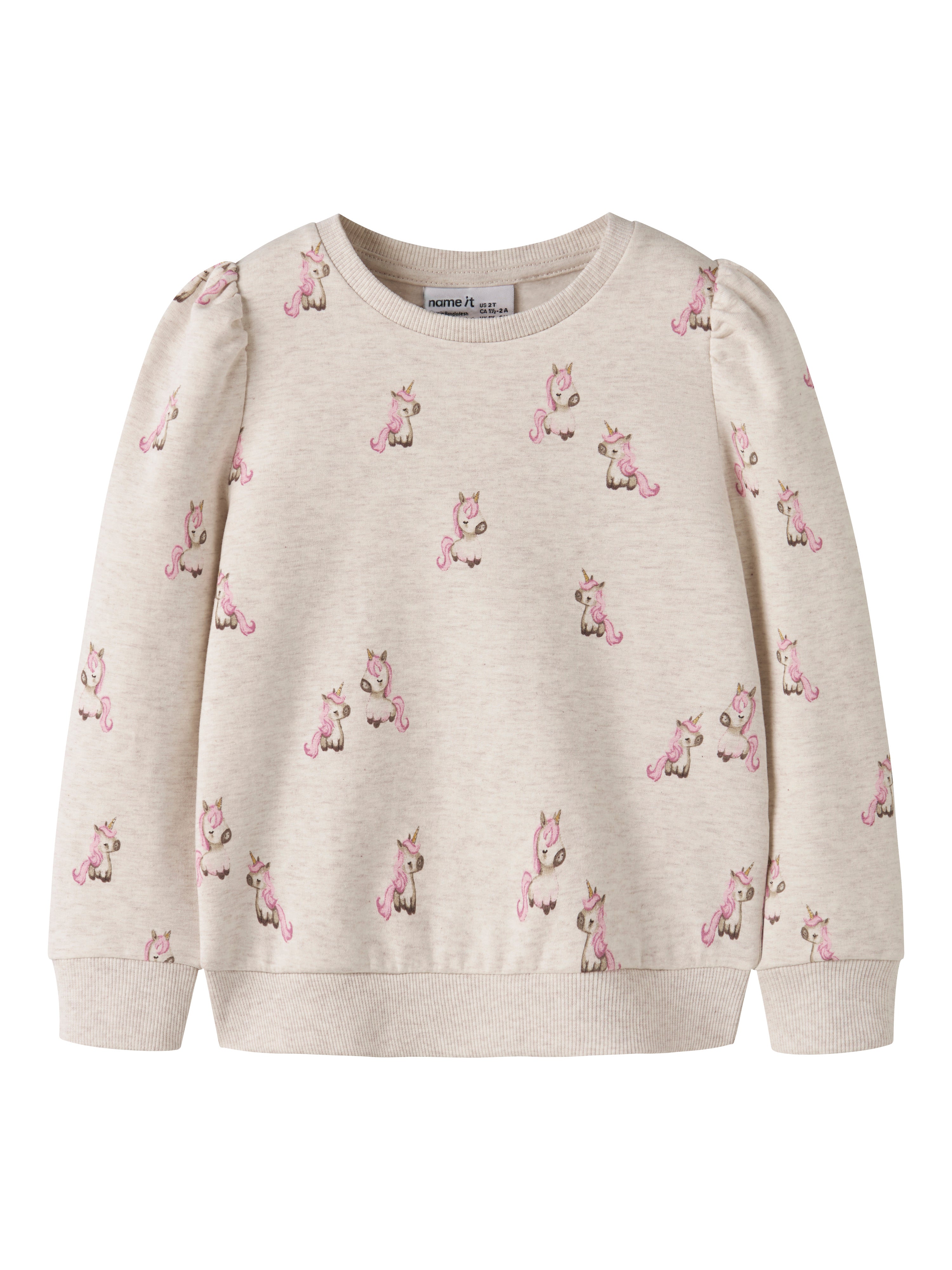 Name It Laurie - LS Sweat Shirt - Peyote Melange