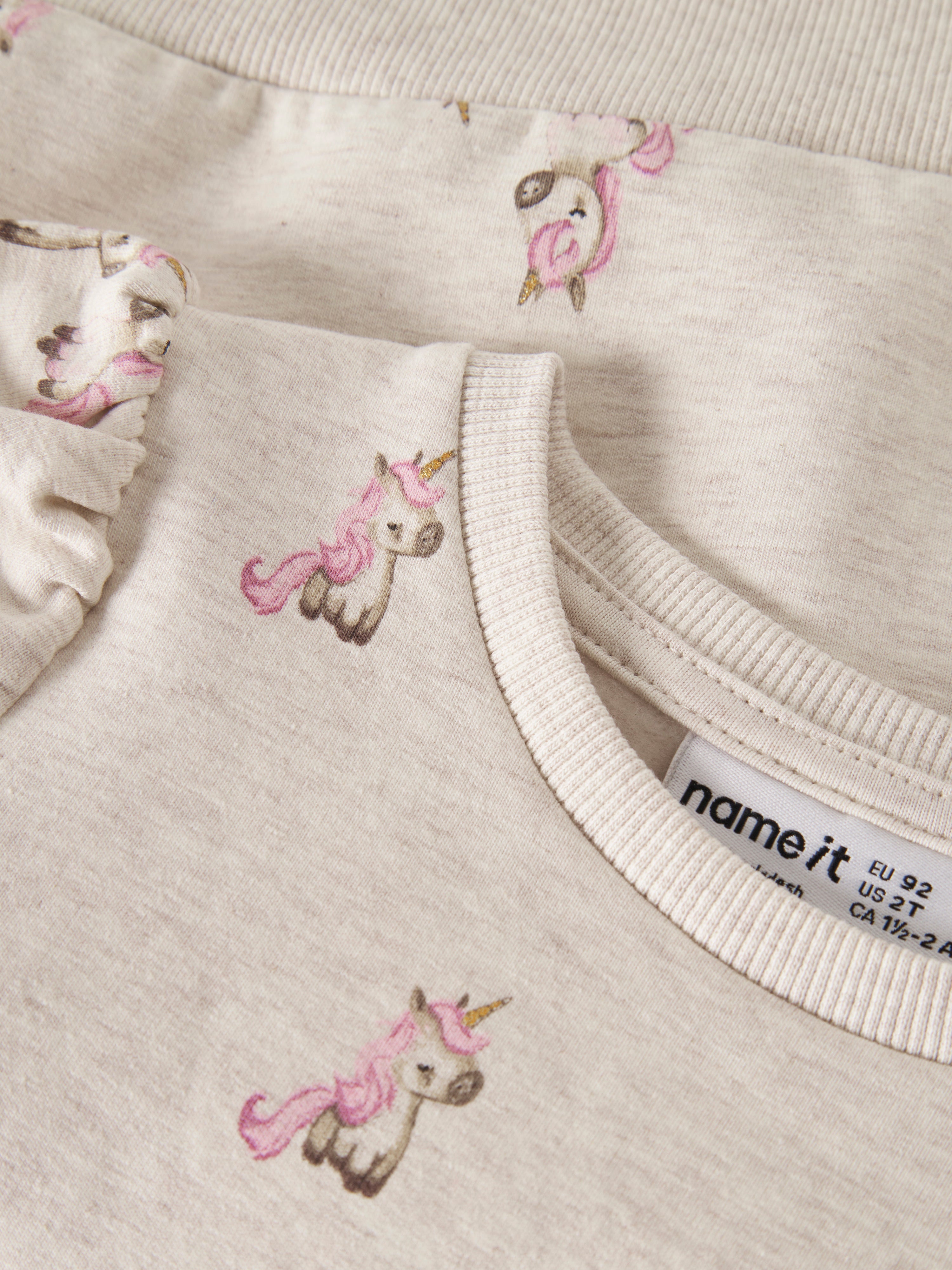 Name It Laurie - LS Sweat Shirt - Peyote Melange