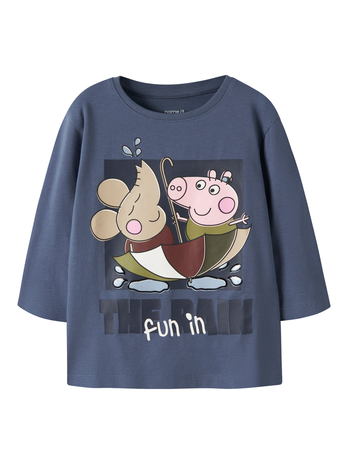 Name It Olive - Peppa LS Top - Vintage Indigo
