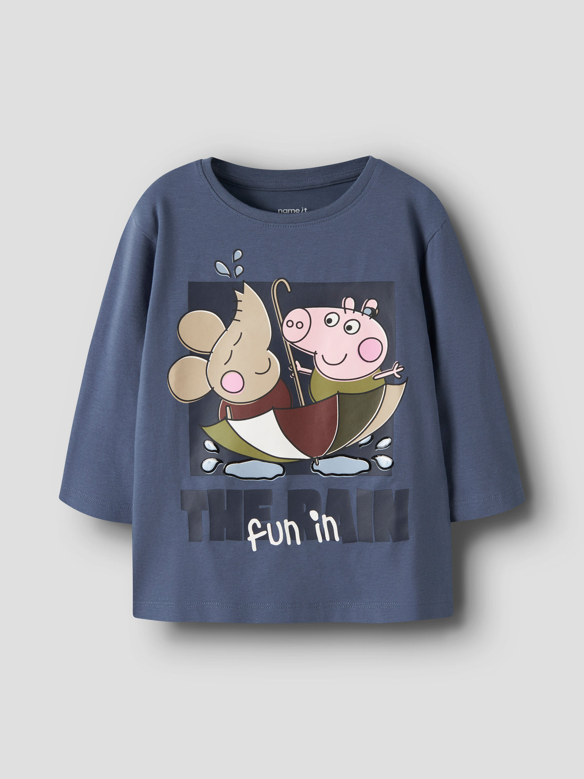Name It Olive - Peppa LS Top - Vintage Indigo