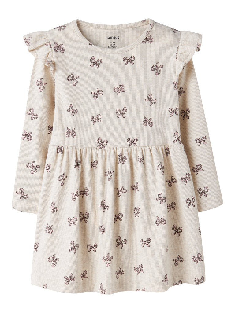 Name It Rulies - LS Dress - Peyote Melange
