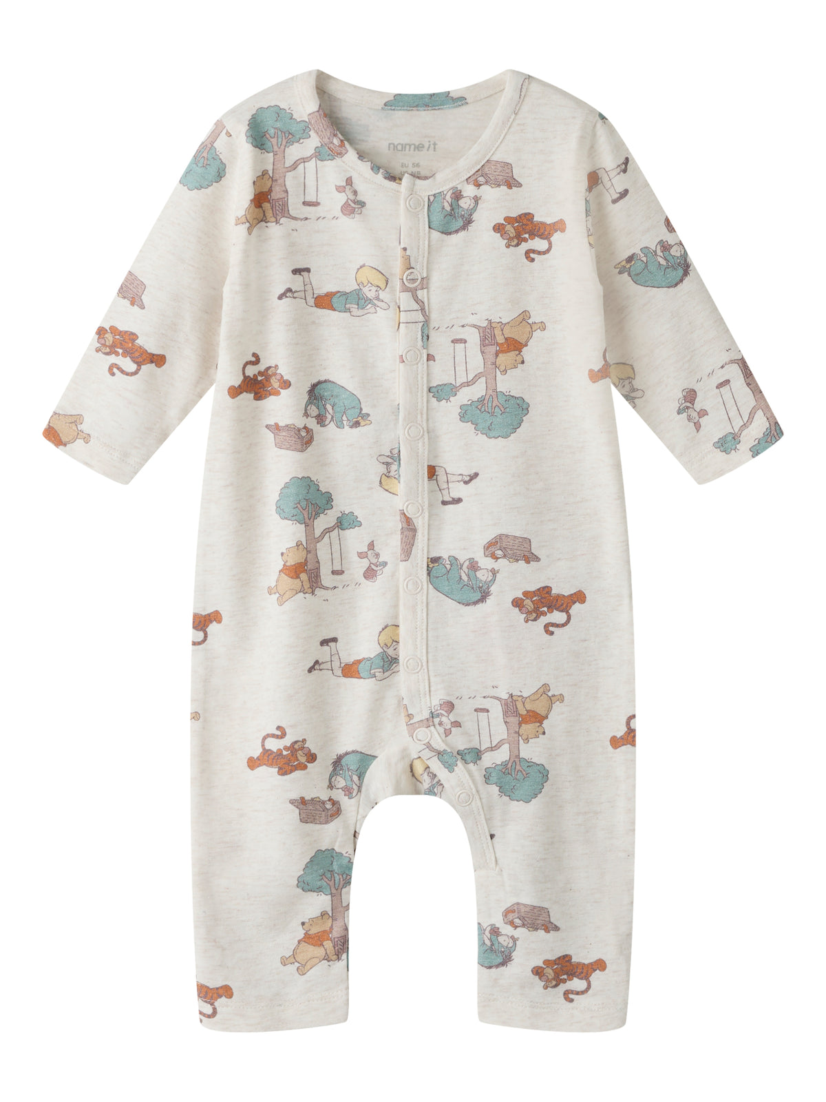 Name It Okis - Pooh LS Suit - Peyote Melange AOP