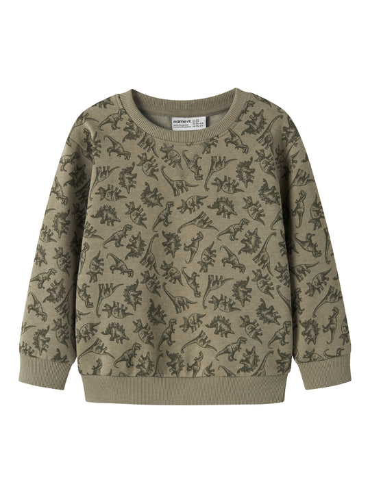 Name It - Vimo LS NREG AOP Sweat BRU - Mermaid / Dino