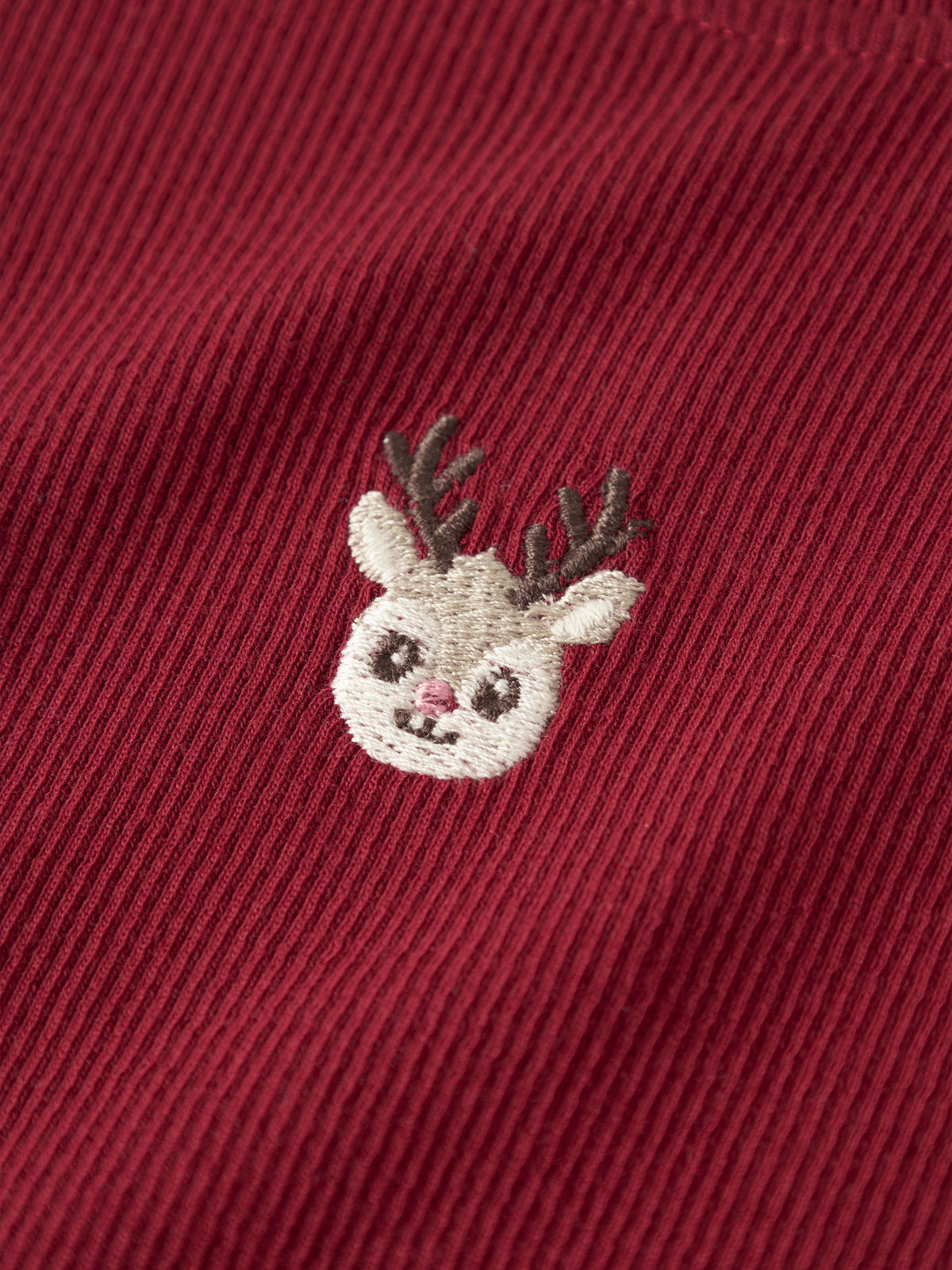 Name It Vivemmas - LS Slim Top - Red Dahlia / Reindeer