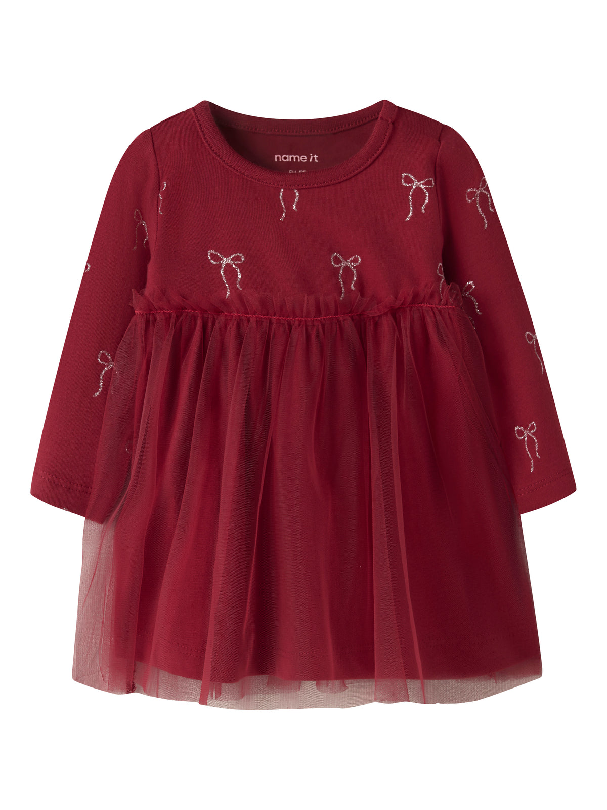 Name It Ratia - LS Dress - Red Dahlia