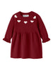 Name It Risse - LS Knit Dress - Red Dahlia